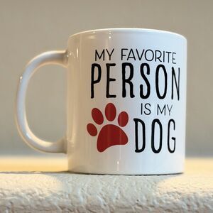 Royal Norfolk “My Favorite Person Is My Dog” Mug Pet Puppy Coffee Tea Cup 12 Oz